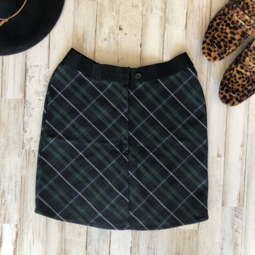 🍑Urban Outfitters BDG Green Plaid Mini Skirt - Picture 2 of 5